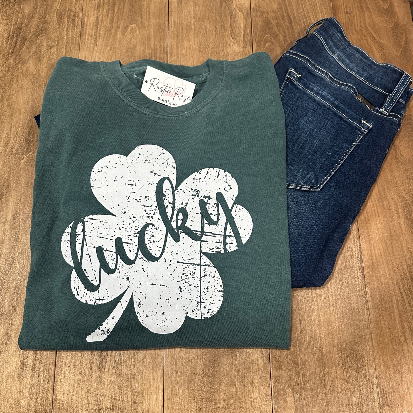 Distressed Lucky Clover