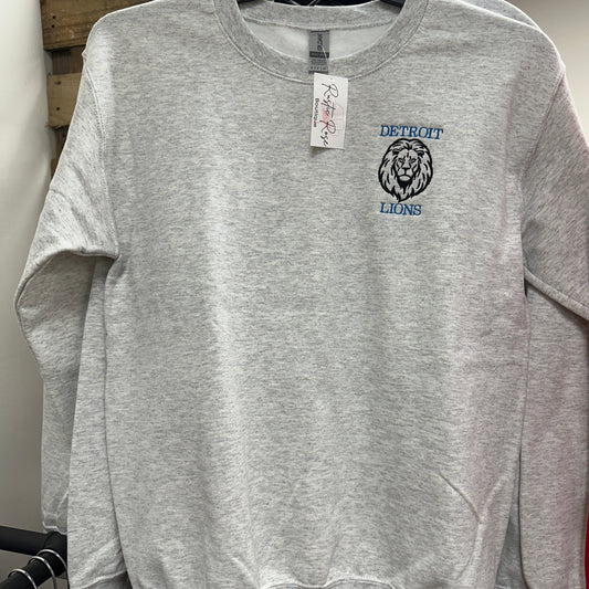 Lions Embroidered Crew