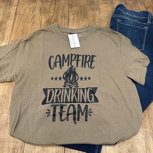 Campfire Drinking Team Tee