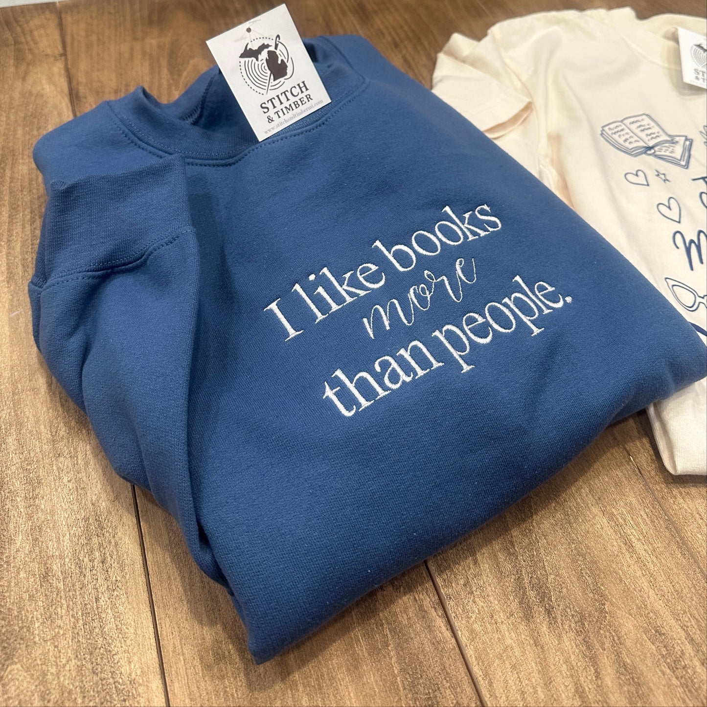 I like books more than people Crew