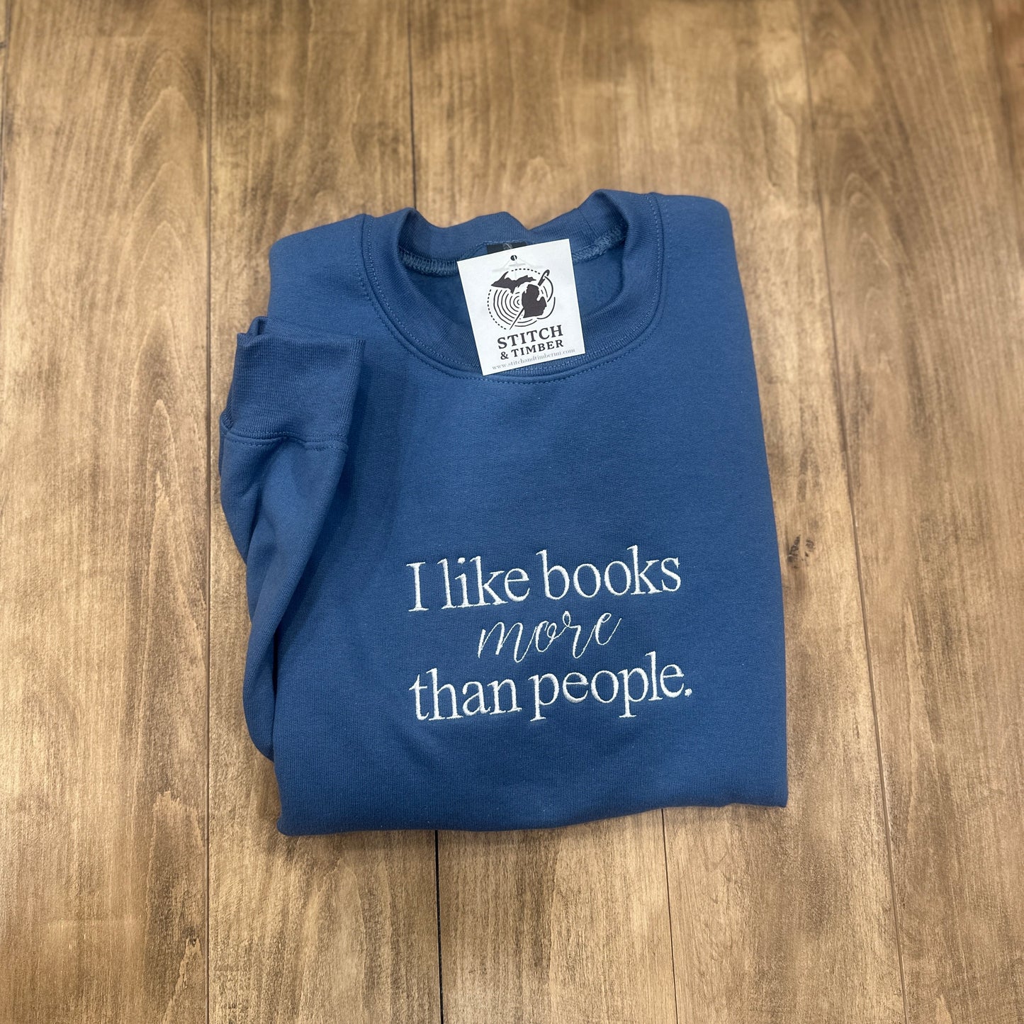 I like books more than people Crew