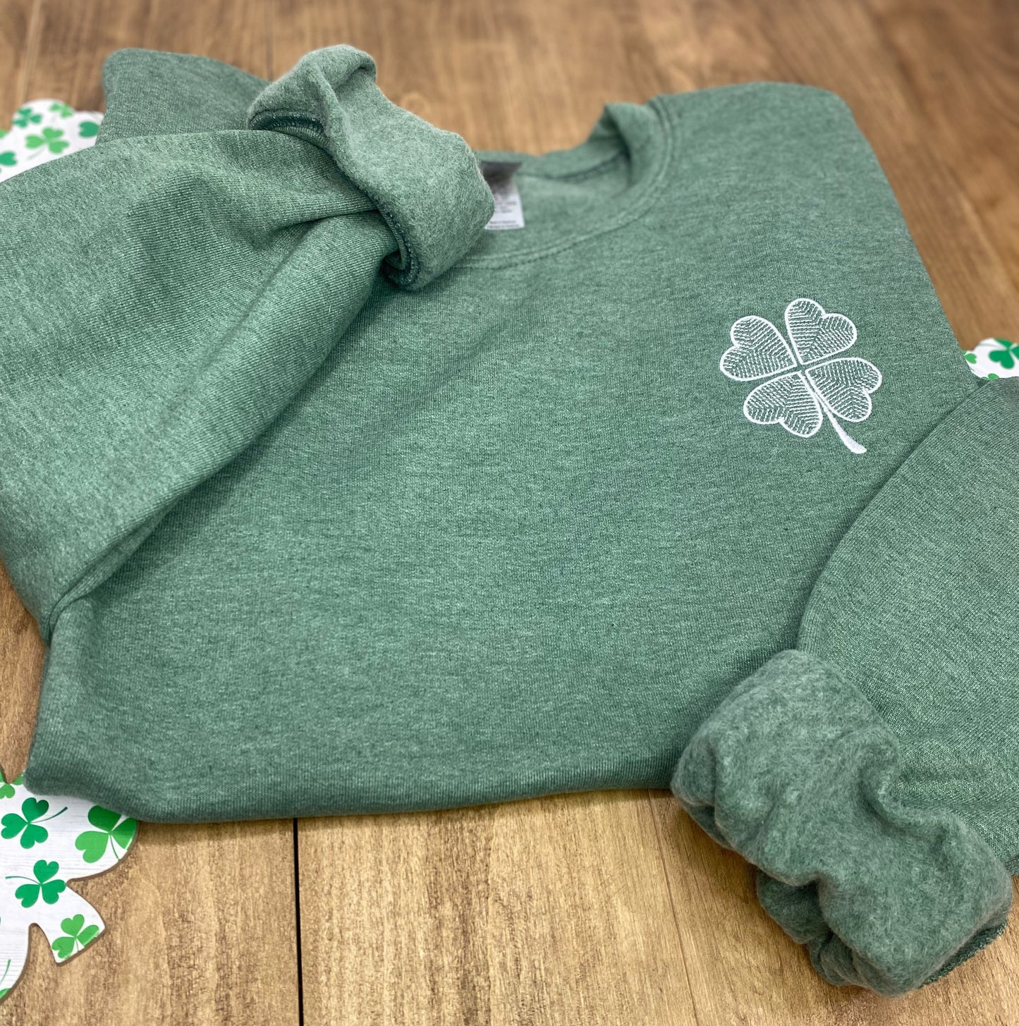 Geometric Clover Crewneck