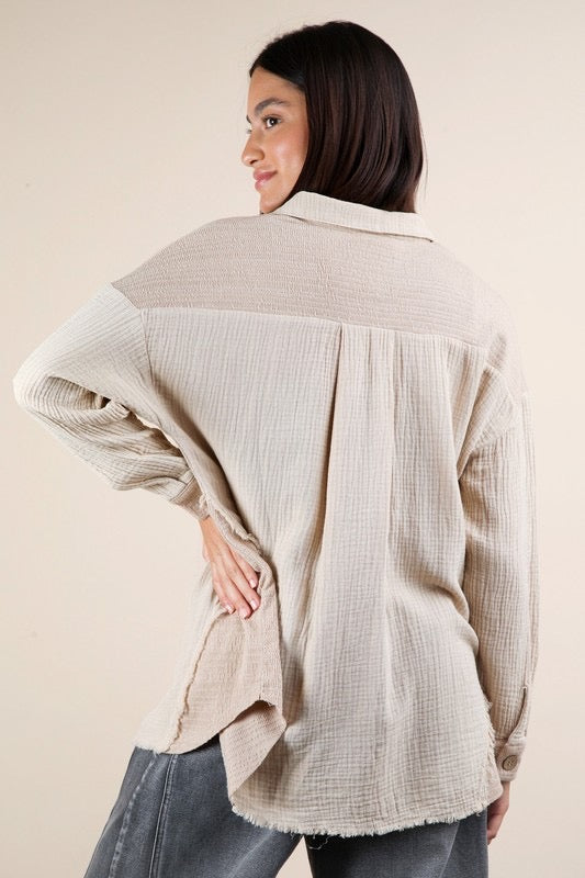 Taupe Shacket