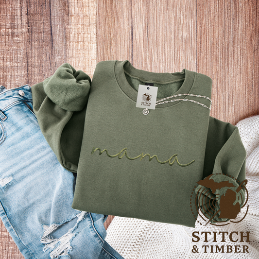 Mama Script Monochrome