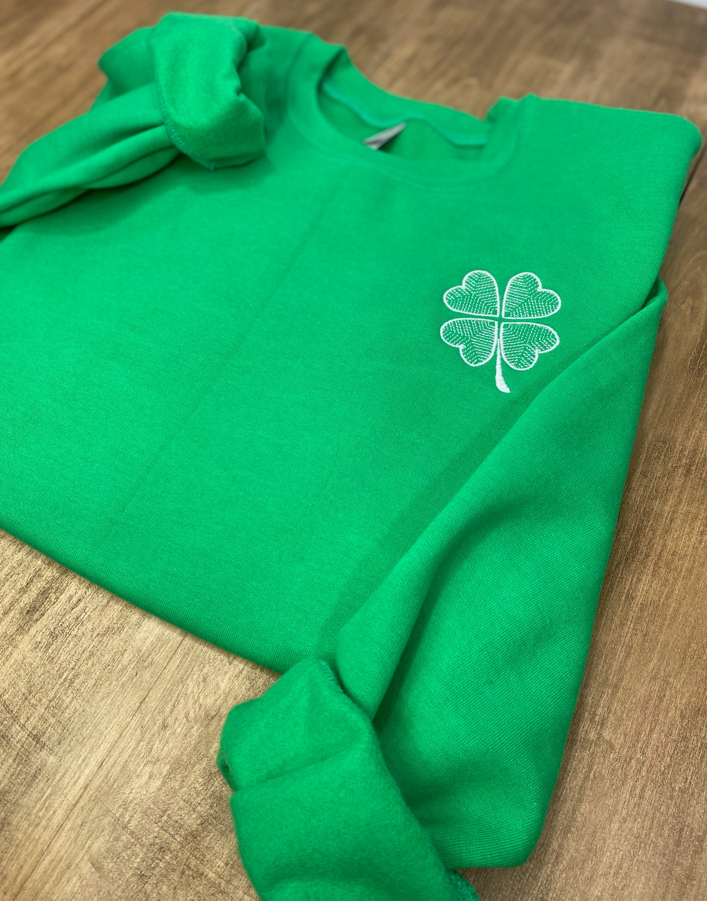 Geometric Clover Crewneck