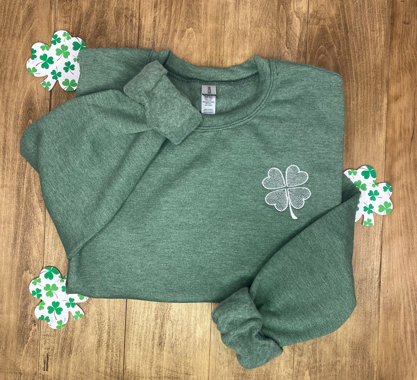 Geometric Clover Crewneck