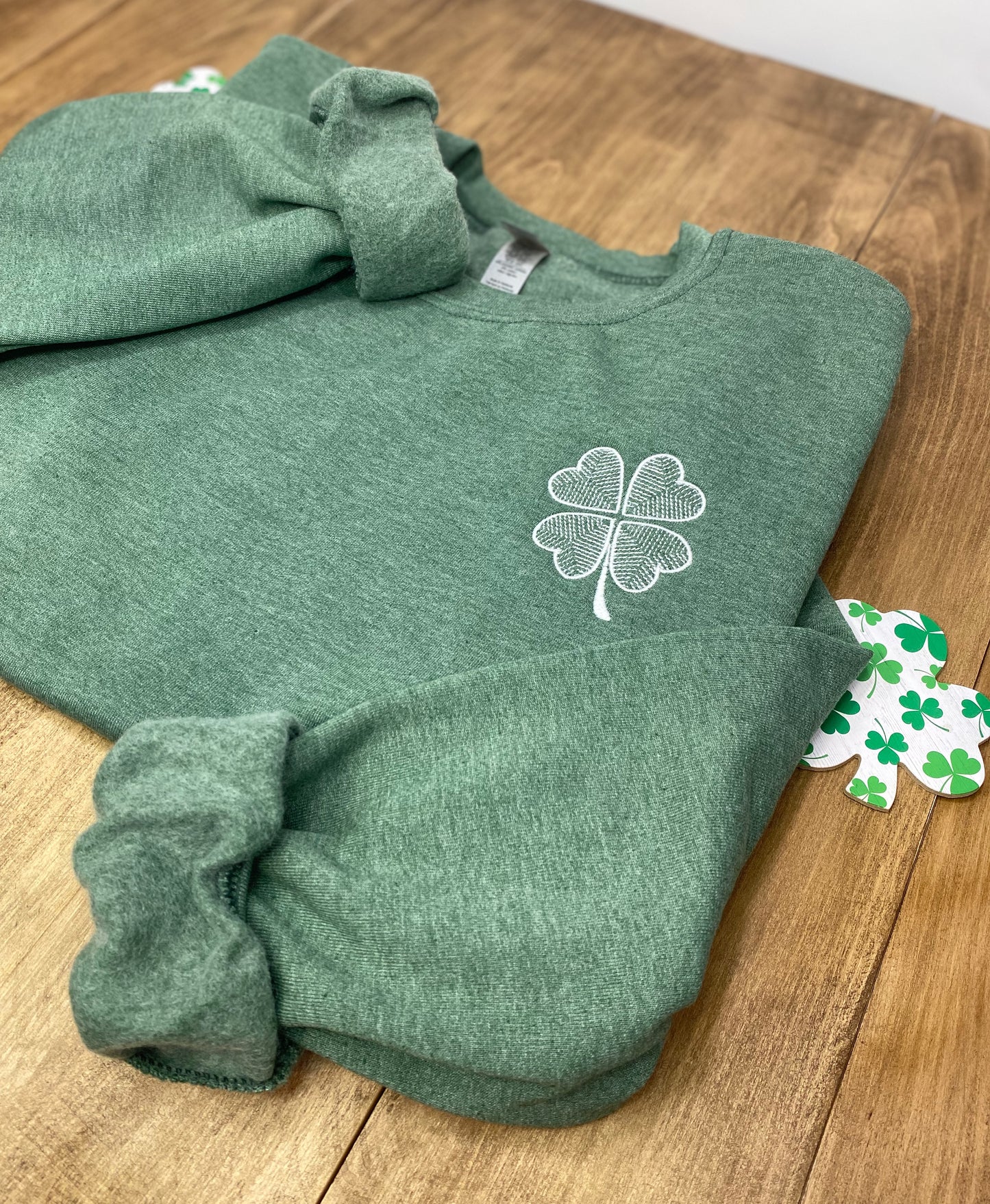 Geometric Clover Crewneck
