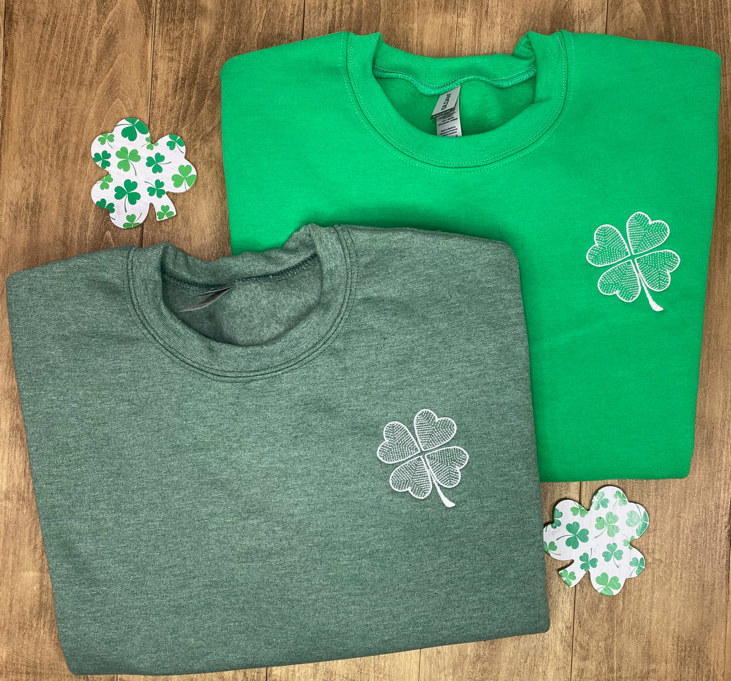 Geometric Clover Crewneck