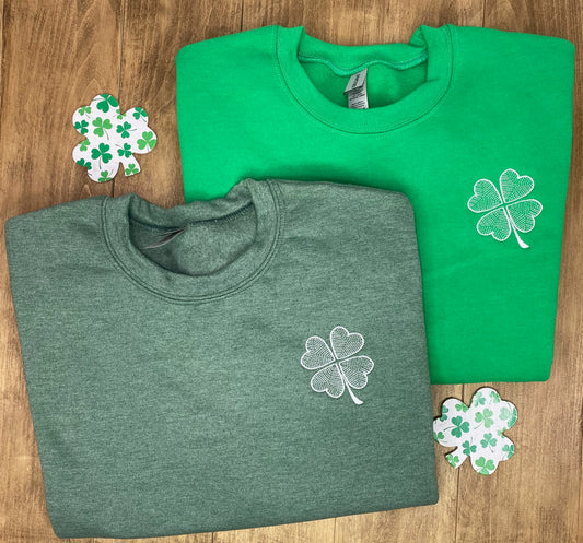 Geometric Clover Crewneck